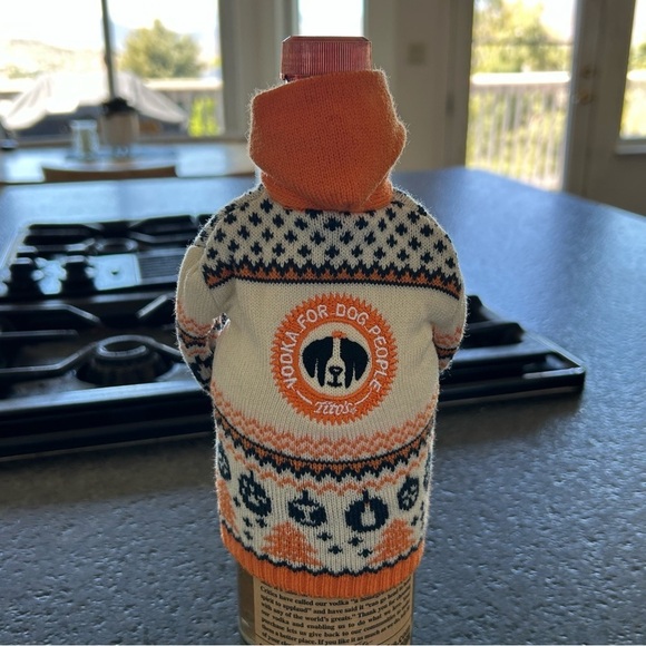 Titos Vodka Bottle Sweater, for Dog People! 🧡🧡🧡 - Picture 4 of 6